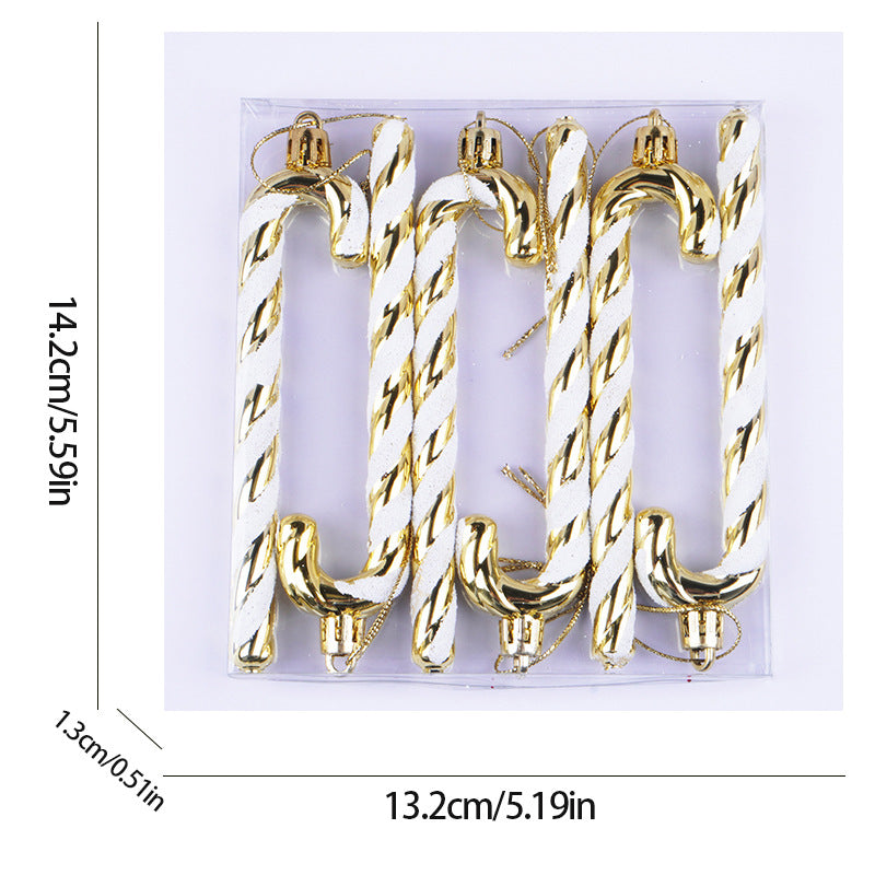 12 cm Candy Cane Christmas Tree Ornaments | Colorful
