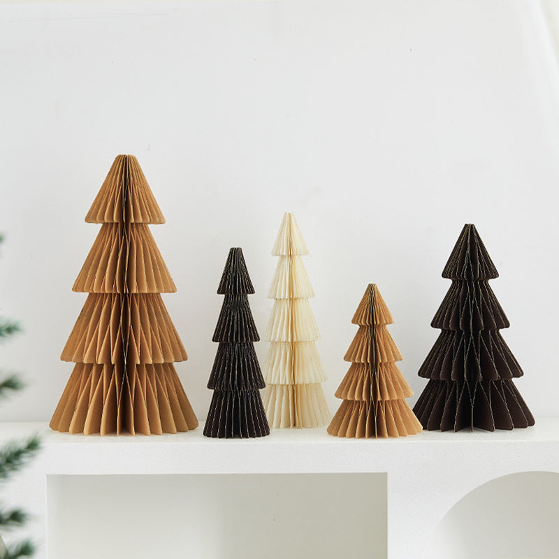Paper Christmas Trees for Elegant Holiday Tabletop Decor