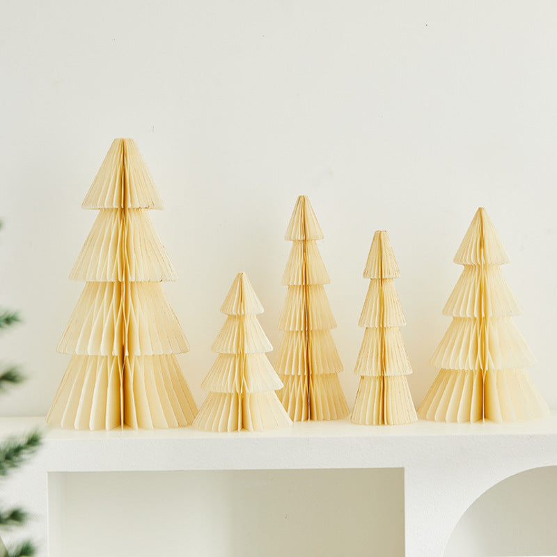 Paper Christmas Trees for Elegant Holiday Tabletop Decor