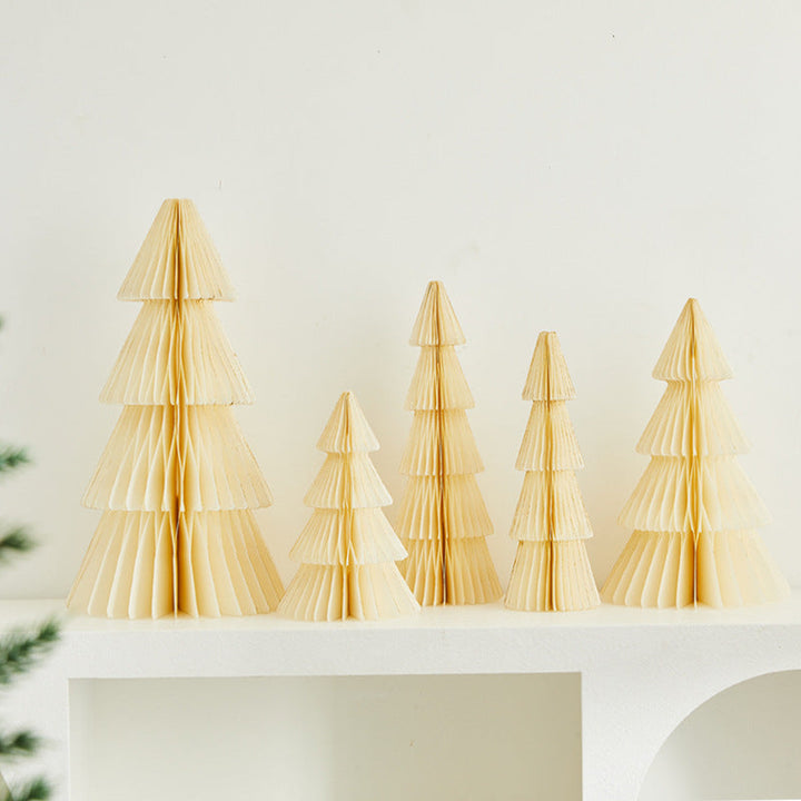 Paper Christmas Trees for Elegant Holiday Tabletop Decor