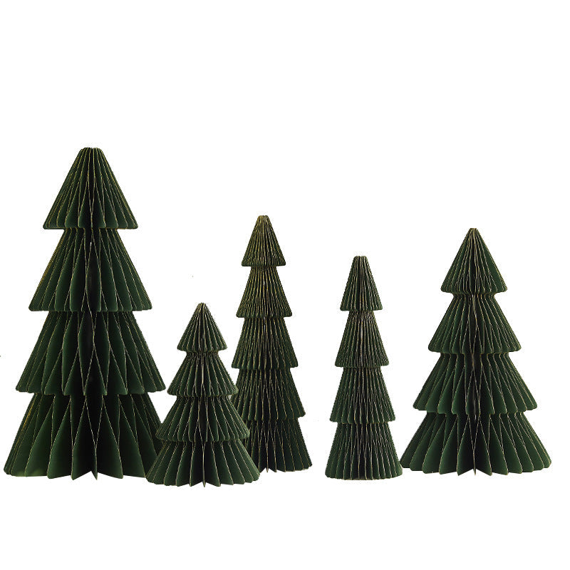 Paper Christmas Trees for Elegant Holiday Tabletop Decor