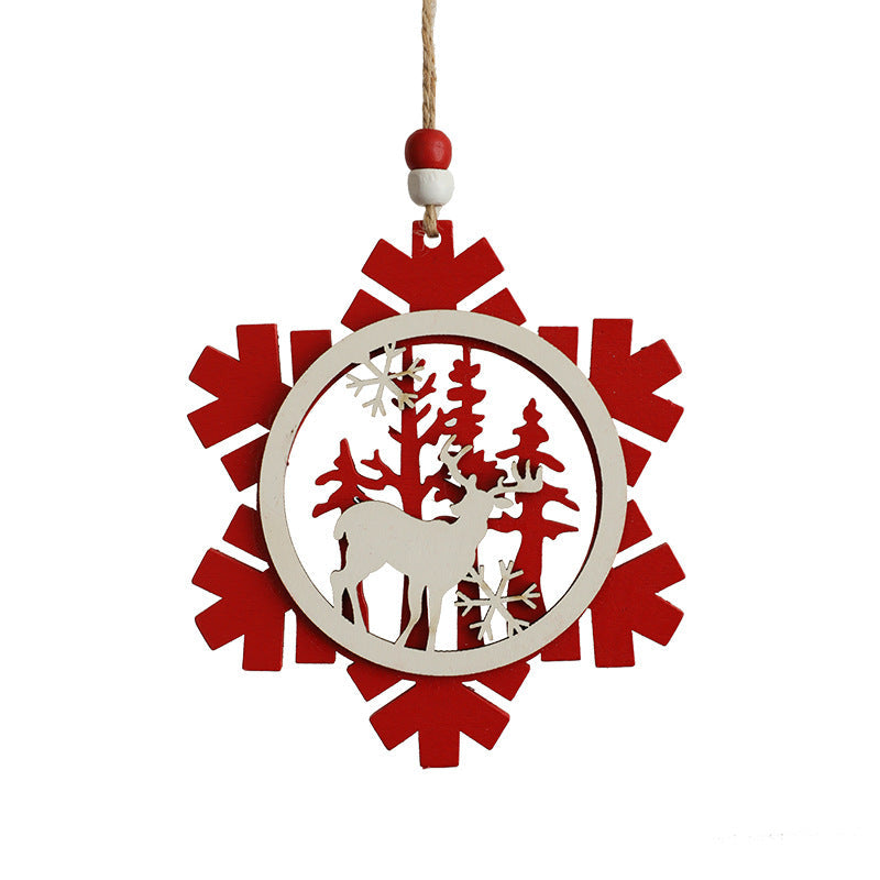 Wooden Christmas Tree Ornaments for Cozy Woodland Decor