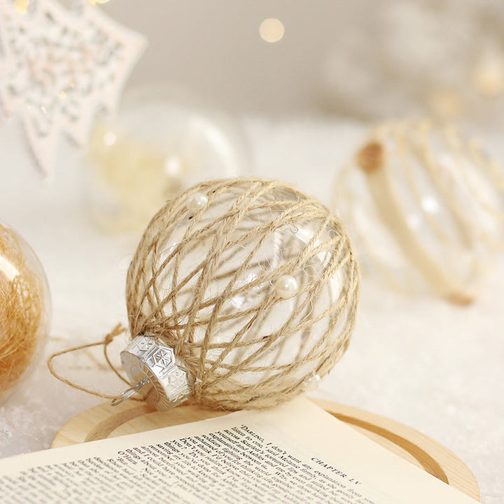 Transparent Christmas Ornaments For Rustic Tree Decor