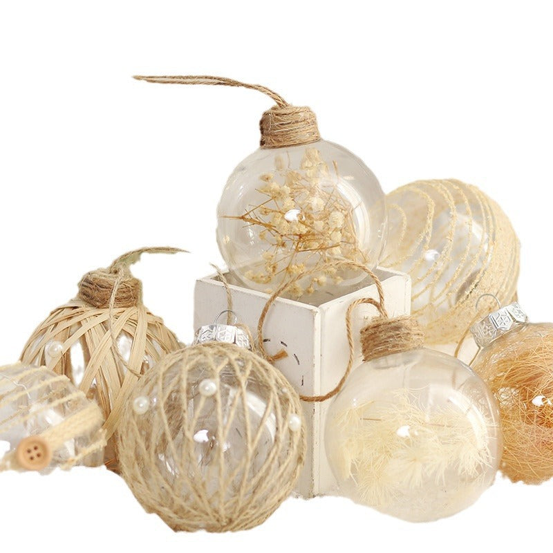 Transparent Christmas Ornaments For Rustic Tree Decor