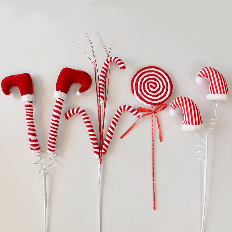 Christmas Tree Elf Leg Inserts for Candy Cane Decor