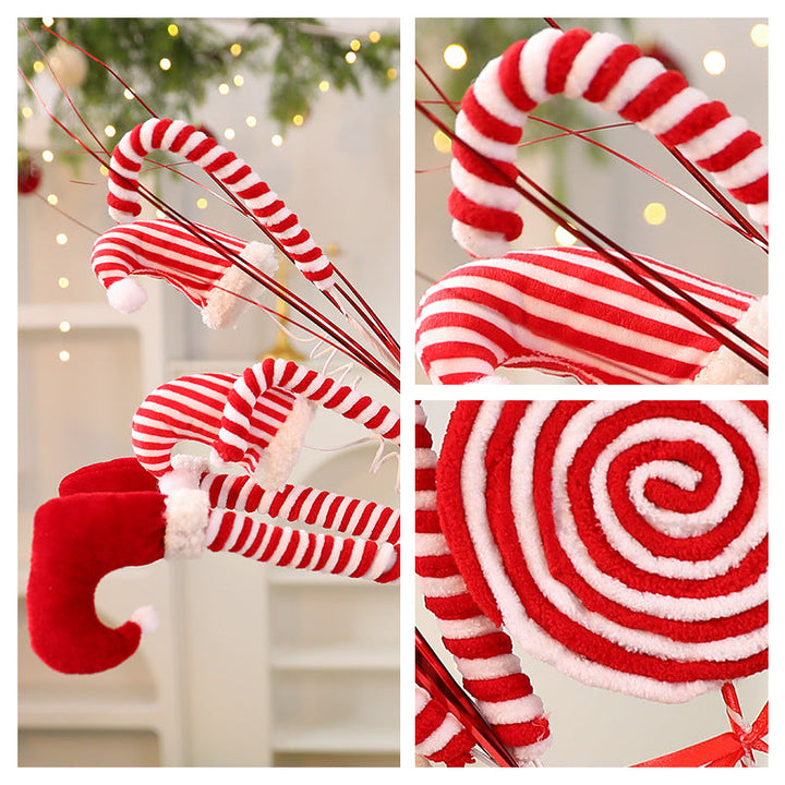 Christmas Tree Elf Leg Inserts for Candy Cane Decor