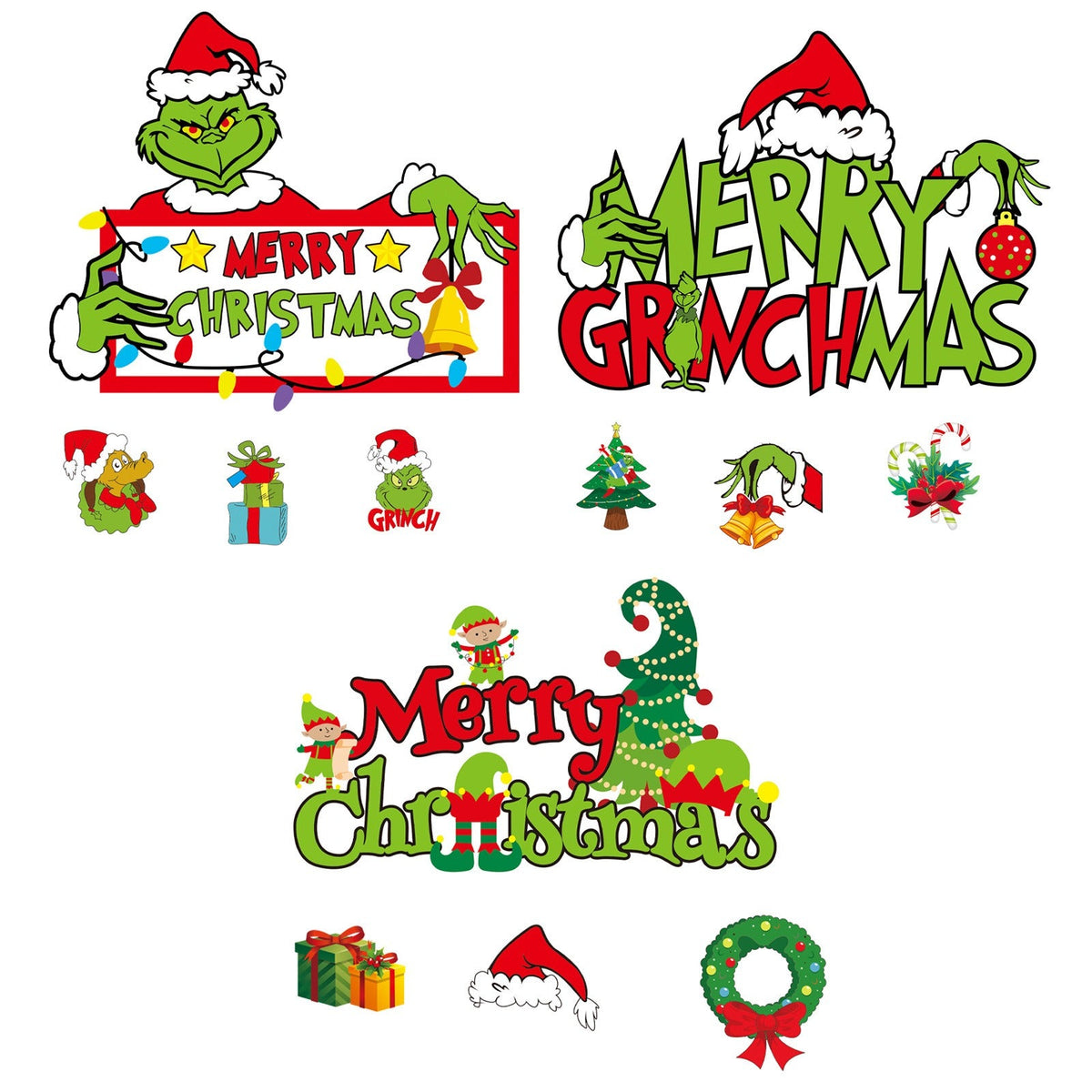 Grinch Christmas Hanging Sign for Tree, Door and Wall