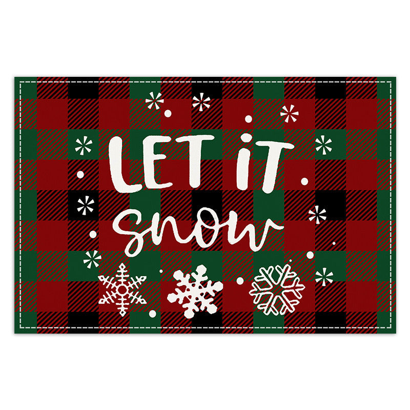 Christmas Placemats for Festive Plaid Table Settings