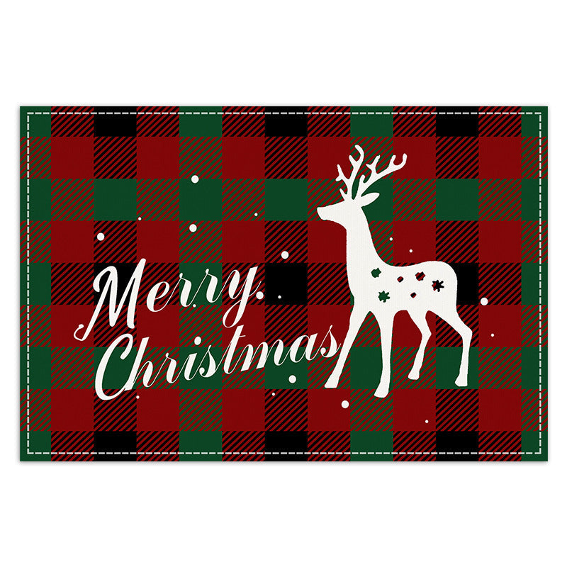 Christmas Placemats for Festive Plaid Table Settings