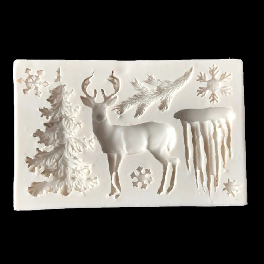 Christmas Cake Mold Set: Six Winter Motifs in One Mold