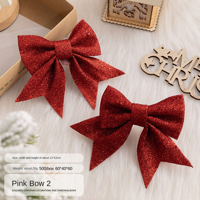 Christmas Bow Ornaments for Sparkling Holiday Decor