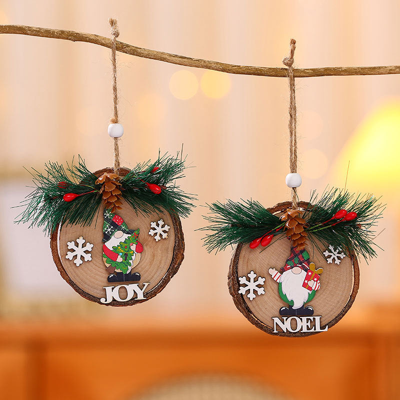 Wooden Christmas Ornaments for Rustic Holiday Decor