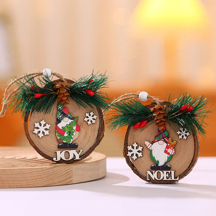 Wooden Christmas Ornaments for Rustic Holiday Decor