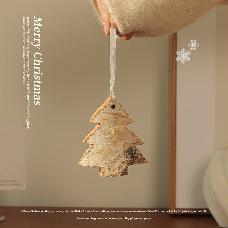 Christmas Tree Ornaments Set for Rustic Holiday Charm