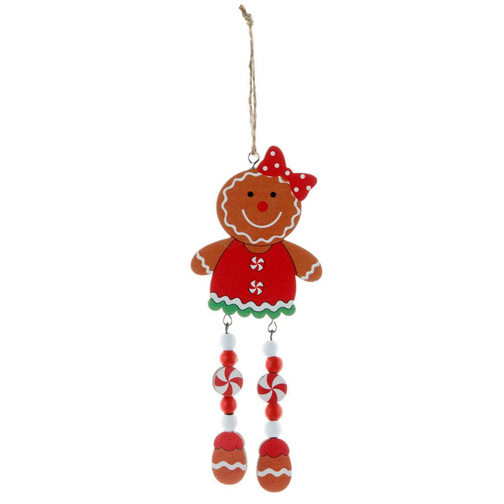 Wooden Gingerbread Ornaments for Whimsical Christmas Tree