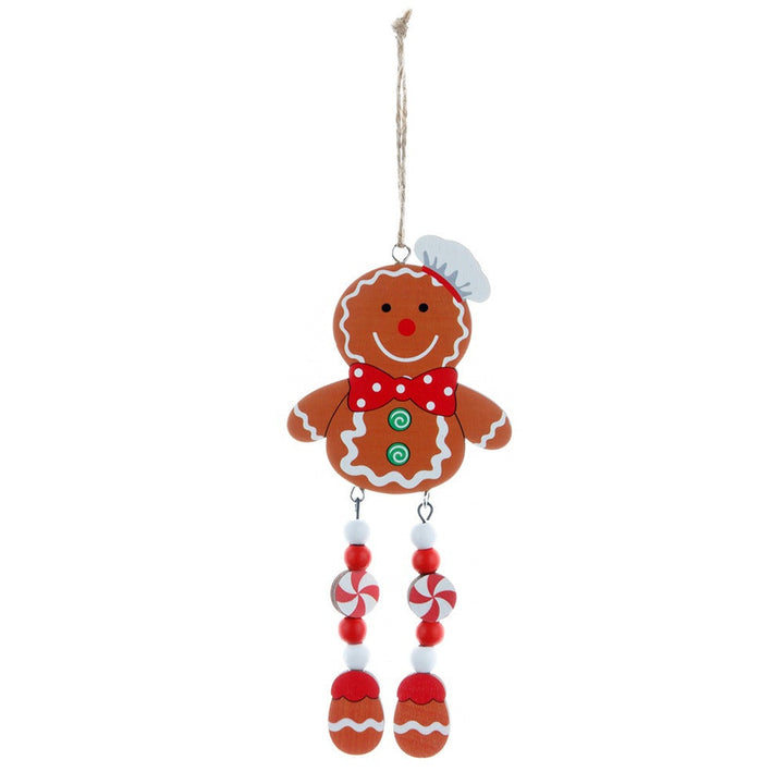 Wooden Gingerbread Ornaments for Whimsical Christmas Tree