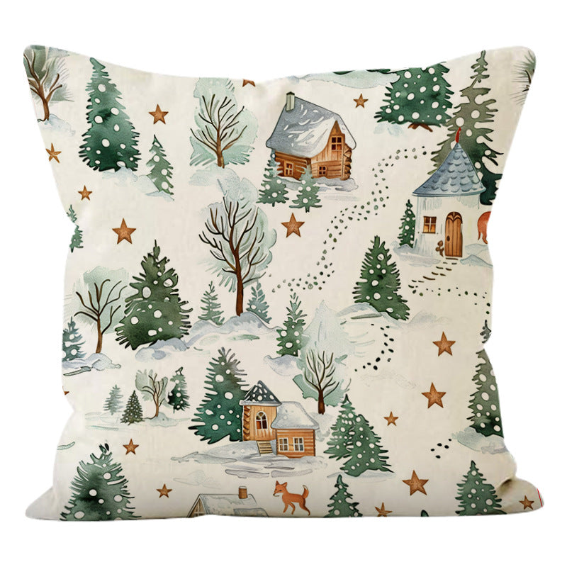 Christmas Pillowcase for Cozy Woodland Holiday Decor