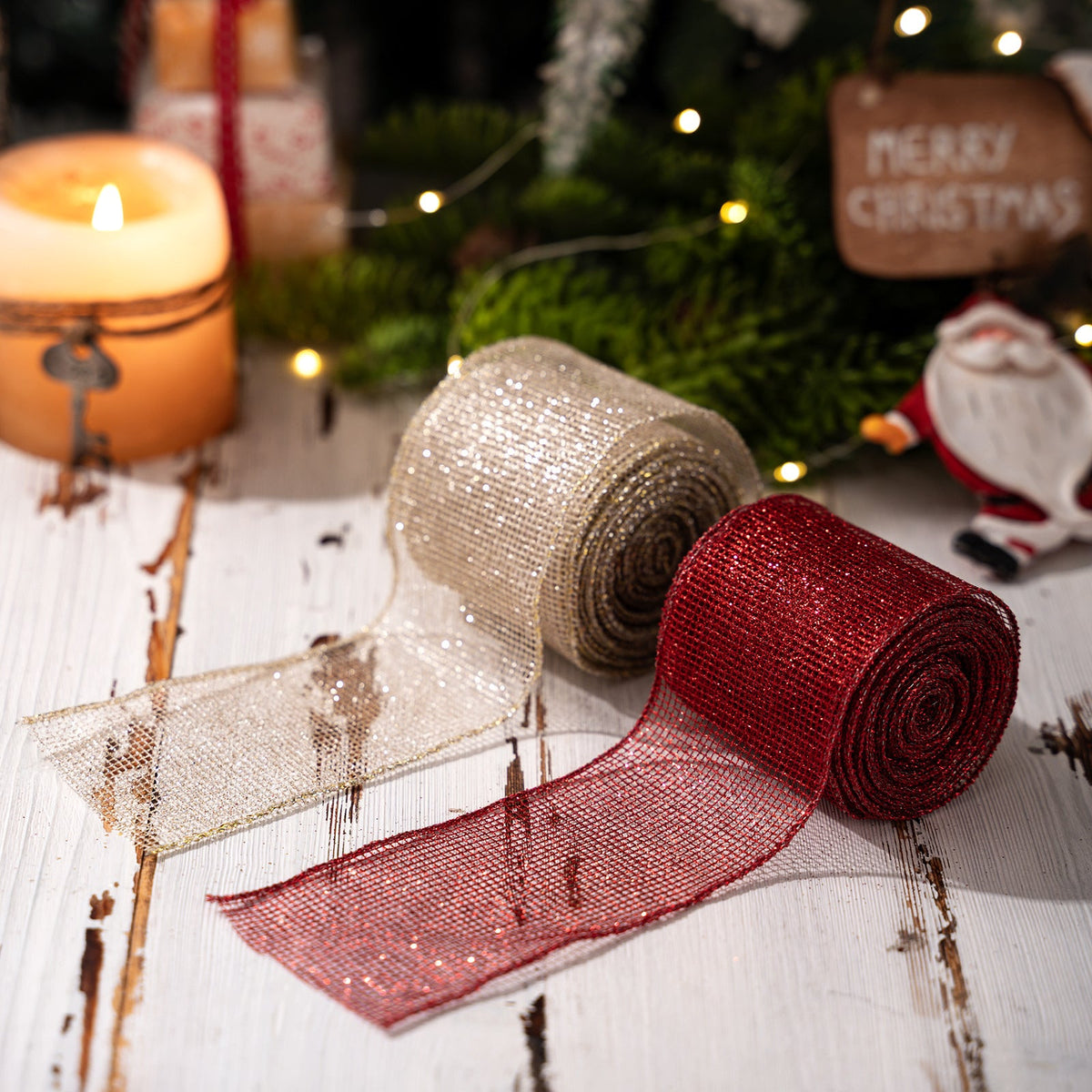 Christmas Ribbon Rolls for Sparkling DIY Holiday Decor