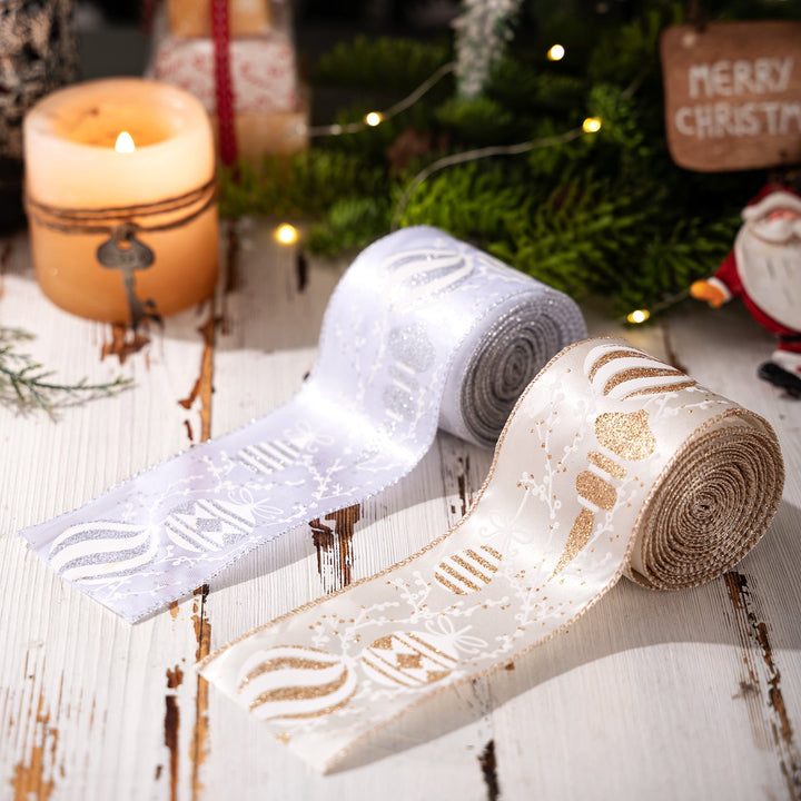 Christmas Ribbon Rolls for Sparkling Holiday Gift Bows
