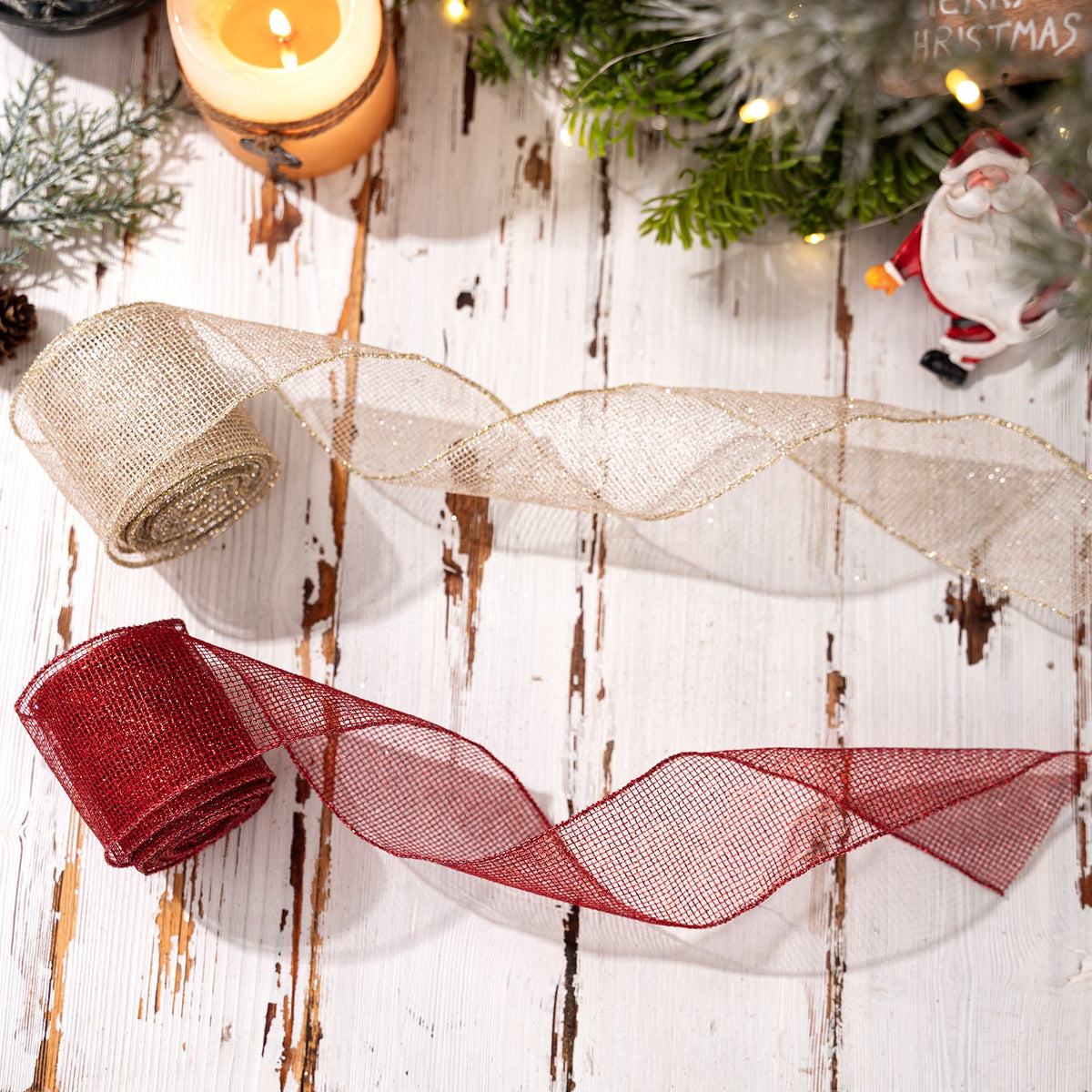 Christmas Ribbon Rolls for Sparkling DIY Holiday Decor