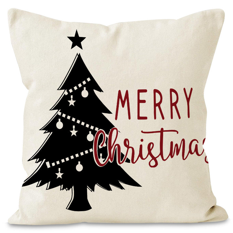 Christmas Snowflake Pillow Cover for Festive Sofa Decor