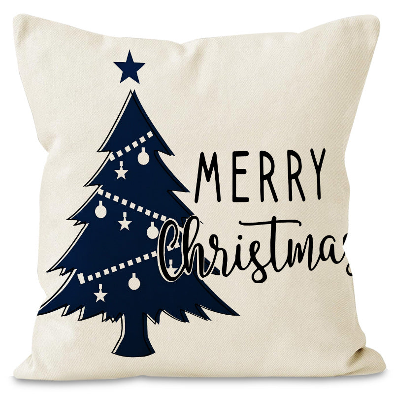 Christmas Snowflake Pillow Cover for Festive Sofa Decor