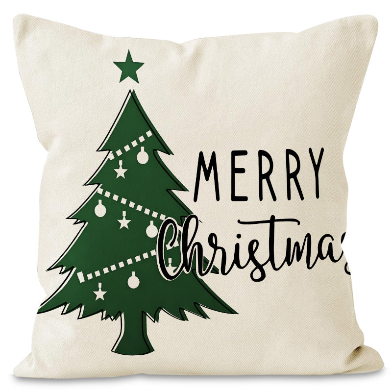 Christmas Snowflake Pillow Cover for Festive Sofa Decor