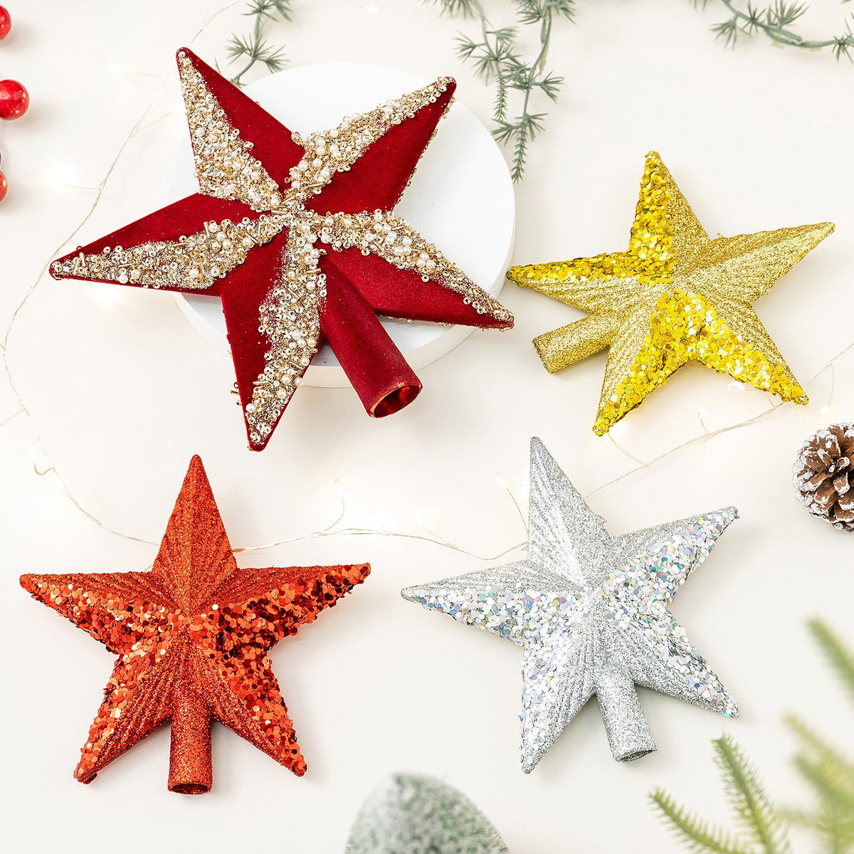 Christmas Tree Topper Star for Sparkling Holiday Decor