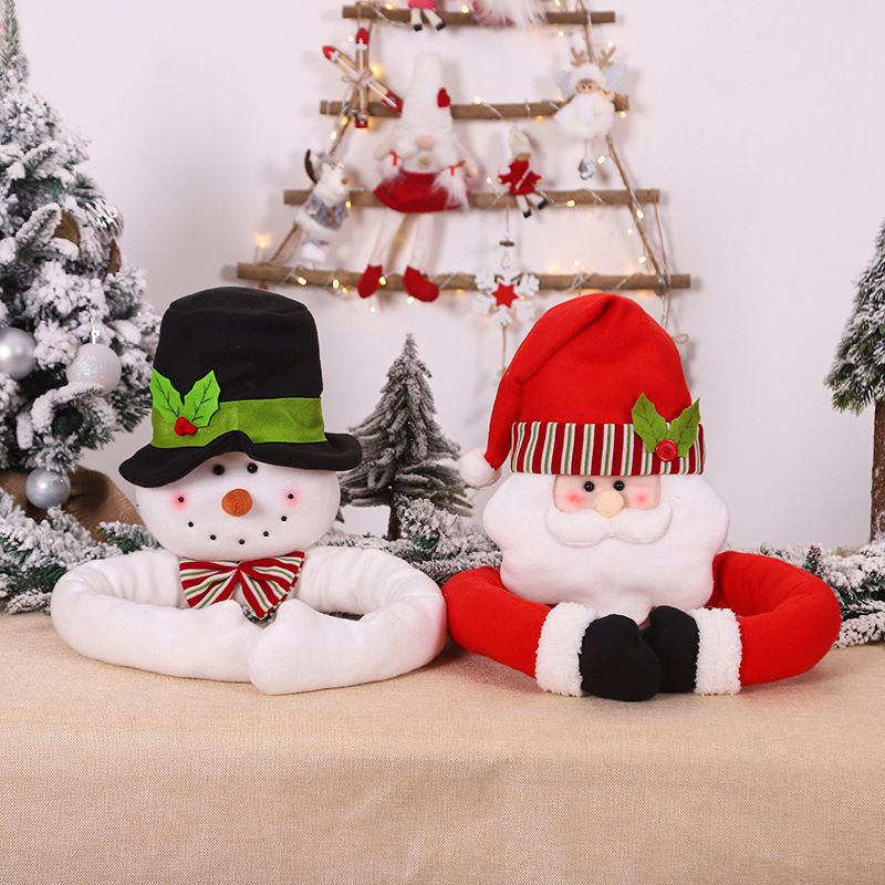 Christmas Tree Toppers Santa Snowman Hugger Decoration