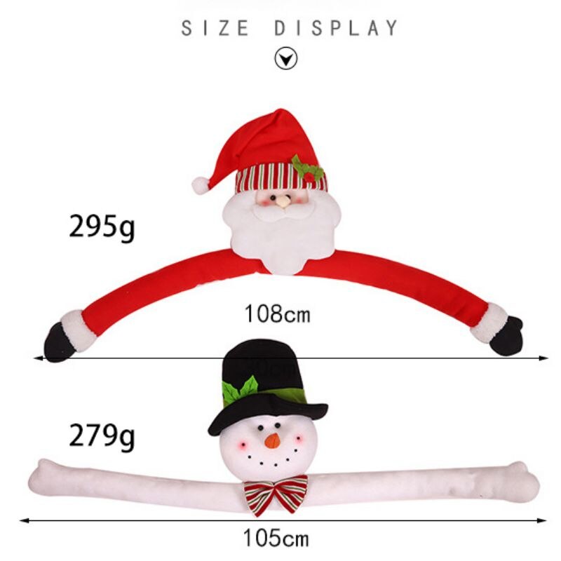 Christmas Tree Toppers Santa Snowman Hugger Decoration