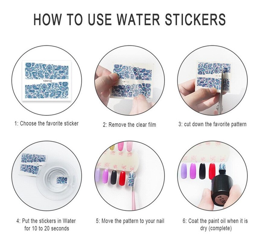 Christmas Water Nail Stickers for Easy Holiday Art