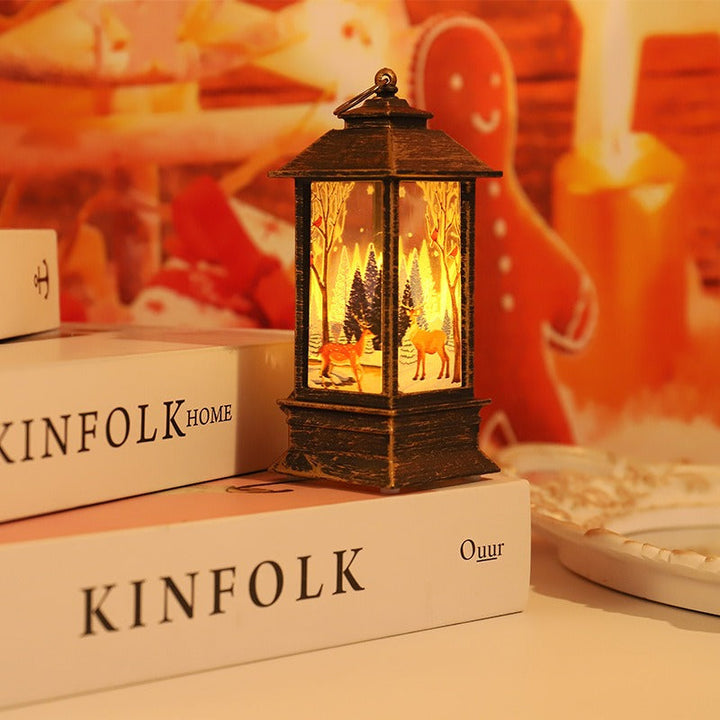 Christmas Lantern Table Lamp for Warm Christmas Glow