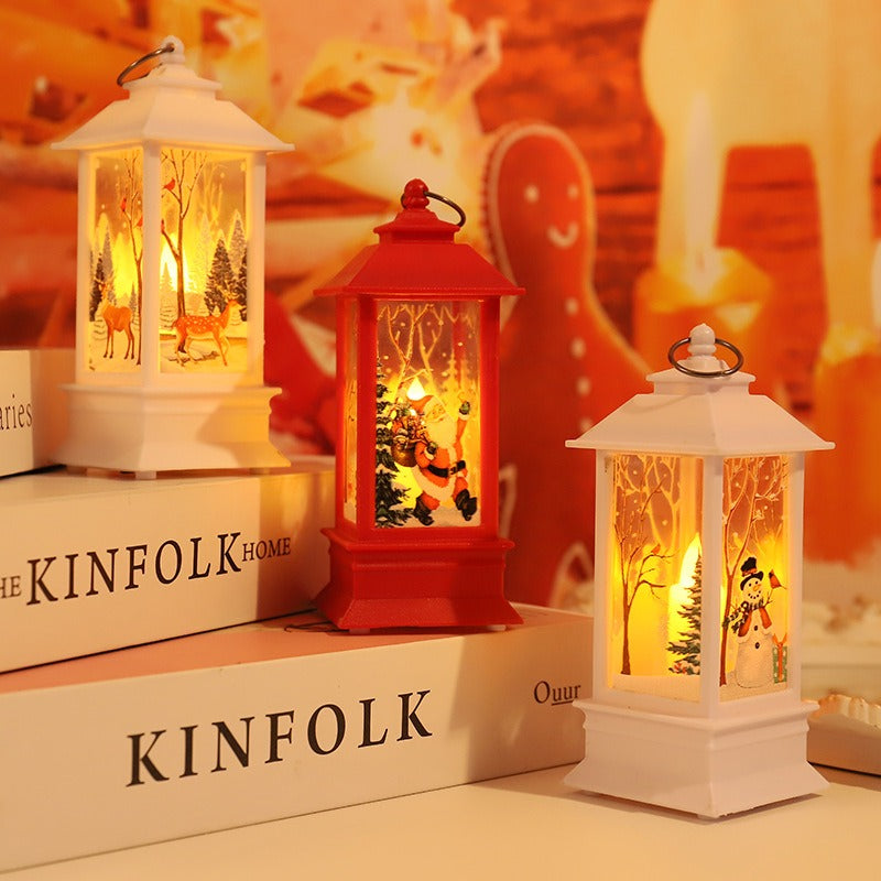 Christmas Lantern Table Lamp for Warm Christmas Glow