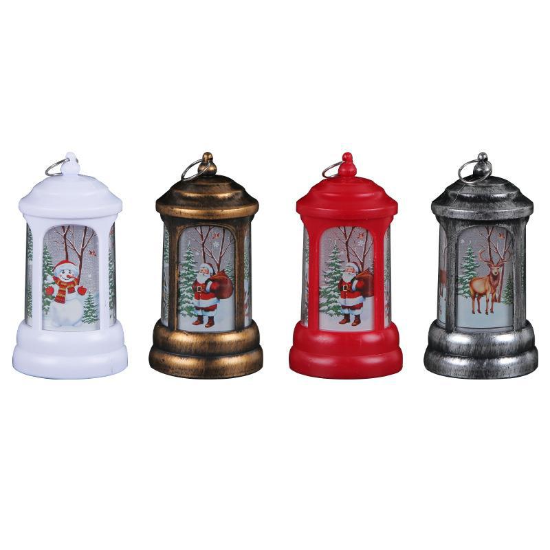 Christmas LED Lantern with Santa Claus Glow Decoration