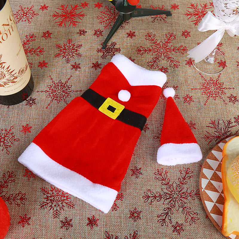 Christmas Wine Bottle Covers for Festive Gift Giving