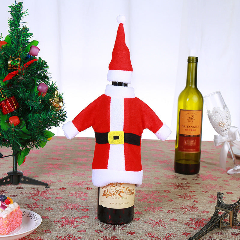 Christmas Wine Bottle Covers for Festive Gift Giving