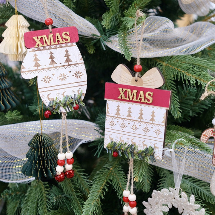 Wooden Christmas Ornaments for Rustic Holiday Decor