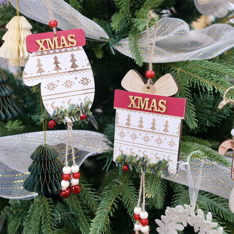 Wooden Christmas Ornaments for Rustic Holiday Decor