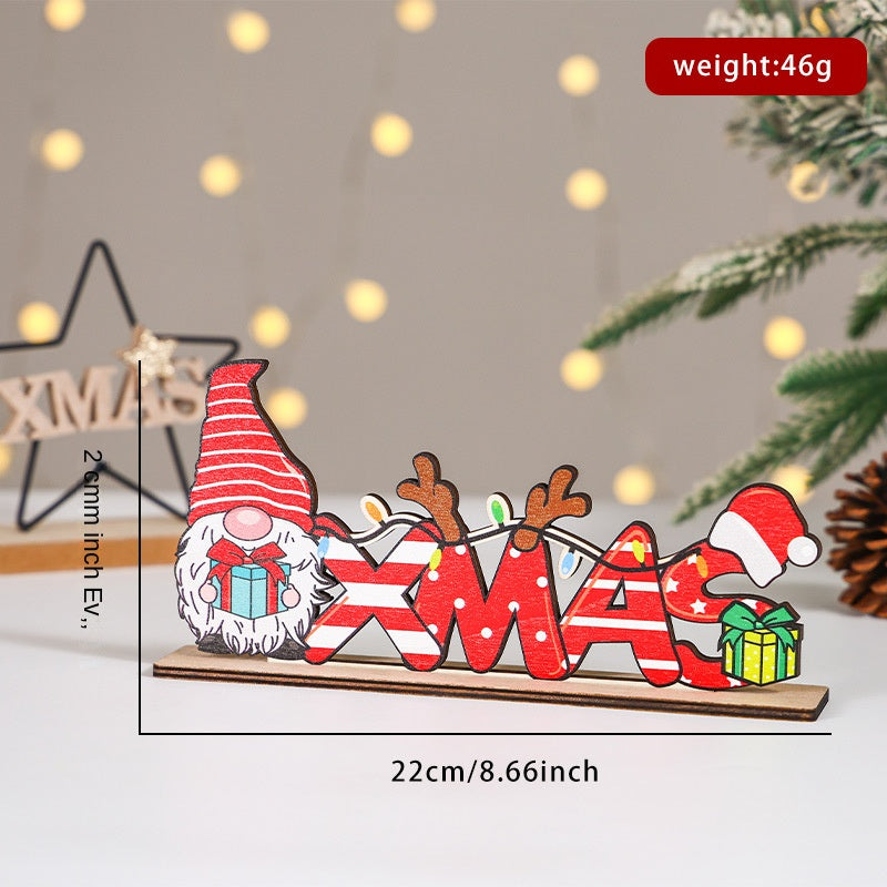 Wooden Christmas Sign for Cheerful Holiday Displays