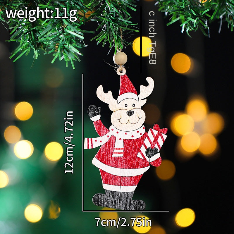 Wooden Christmas Ornaments for Rustic Holiday Charm