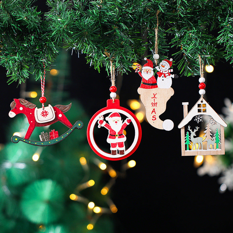 Wooden Christmas Ornaments for Rustic Holiday Charm
