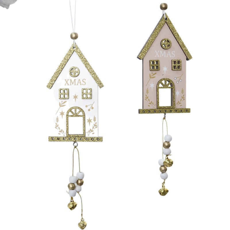 Christmas Wooden House Ornaments for Festive Displays