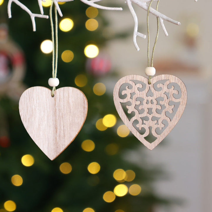 Wooden Christmas Ornaments for Warm Rustic Tree Decor