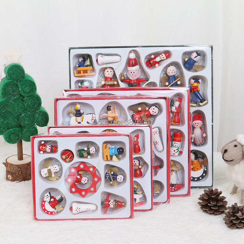 Wooden Christmas Ornaments for Cheerful Tree Decor