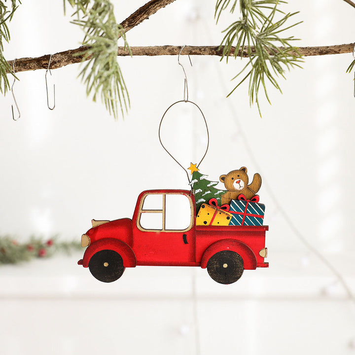 Wooden Christmas Ornament for Nostalgic Holiday Cheer