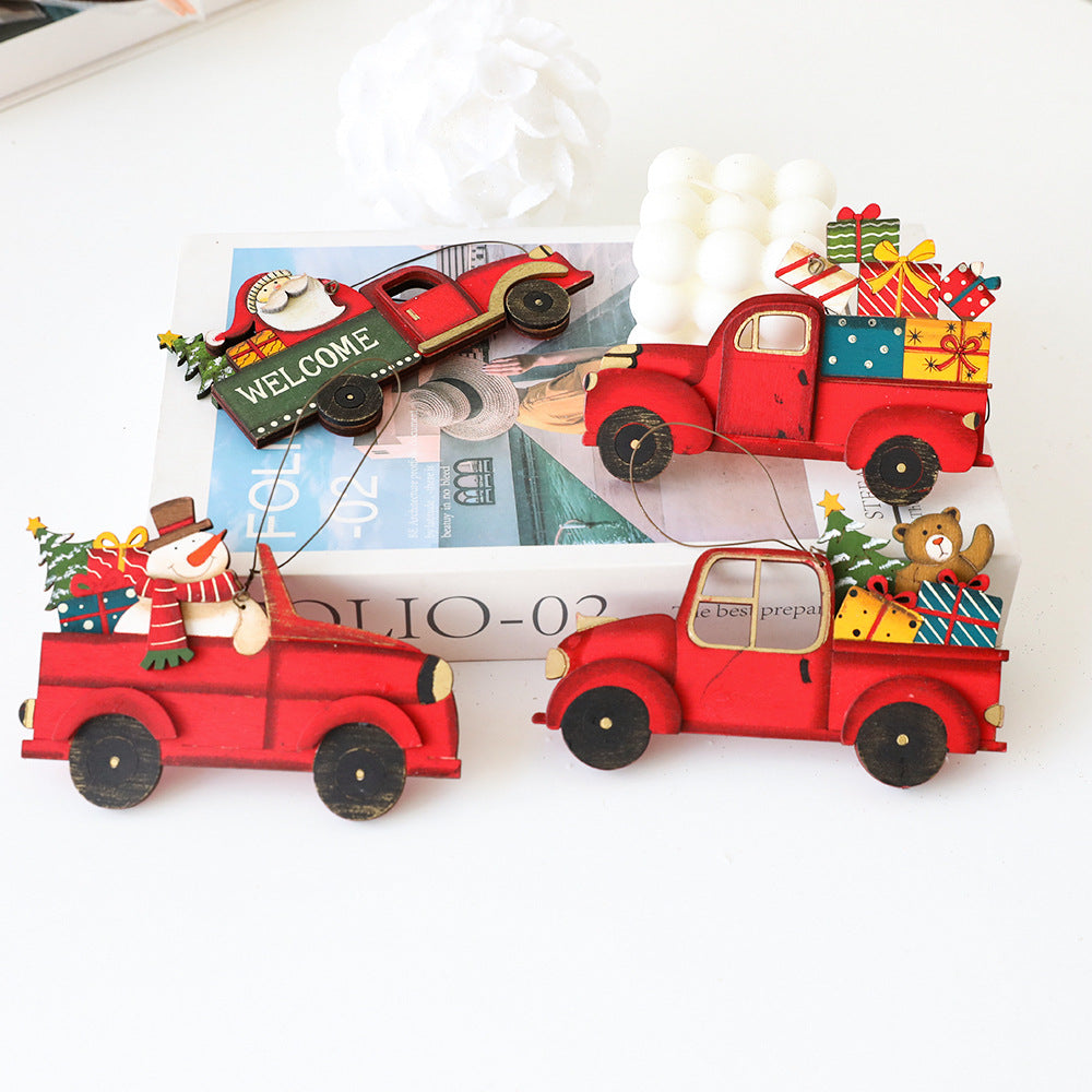Wooden Christmas Ornament for Nostalgic Holiday Cheer