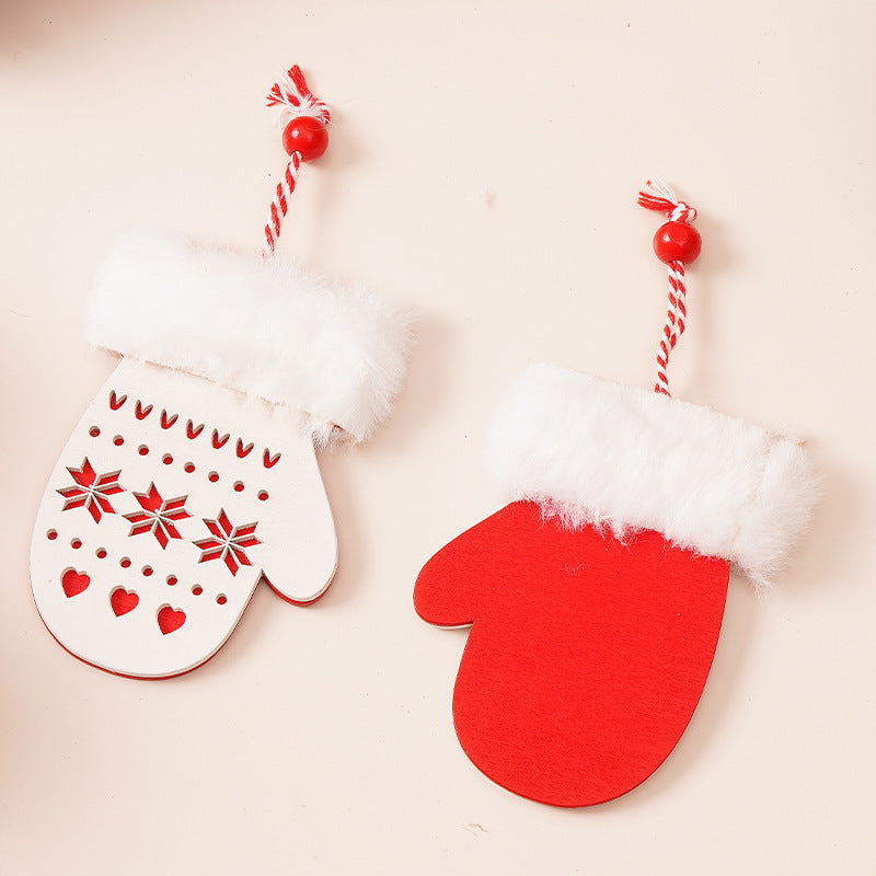 Wooden Christmas Ornaments for a Cozy Nordic Tree Set