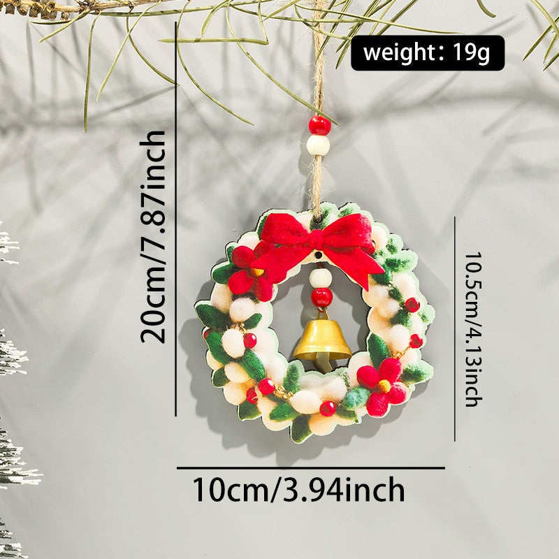 Wooden Christmas Ornaments for Cheerful Tree Charm