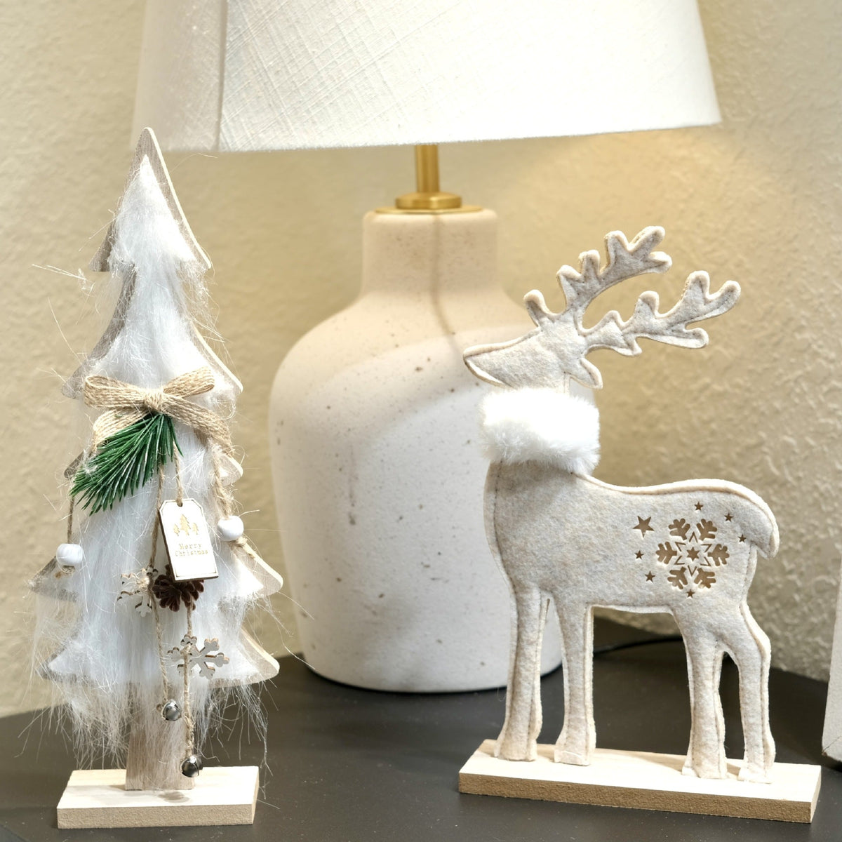 Christmas Wooden Reindeer Decor for Cozy Tabletops