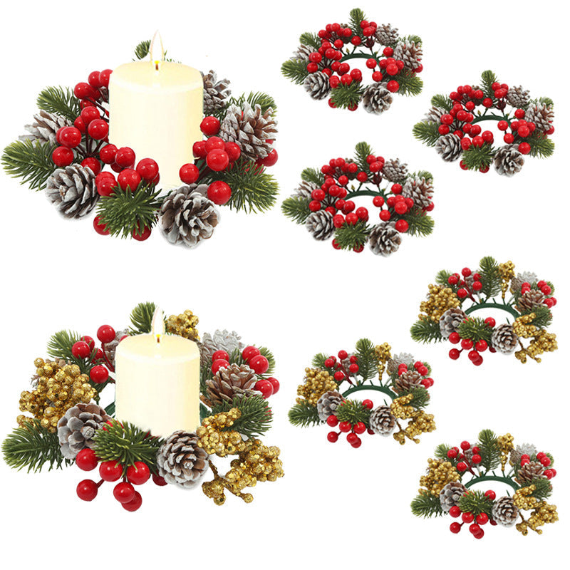 Christmas Candle Wreath Centerpiece for Festive Tables